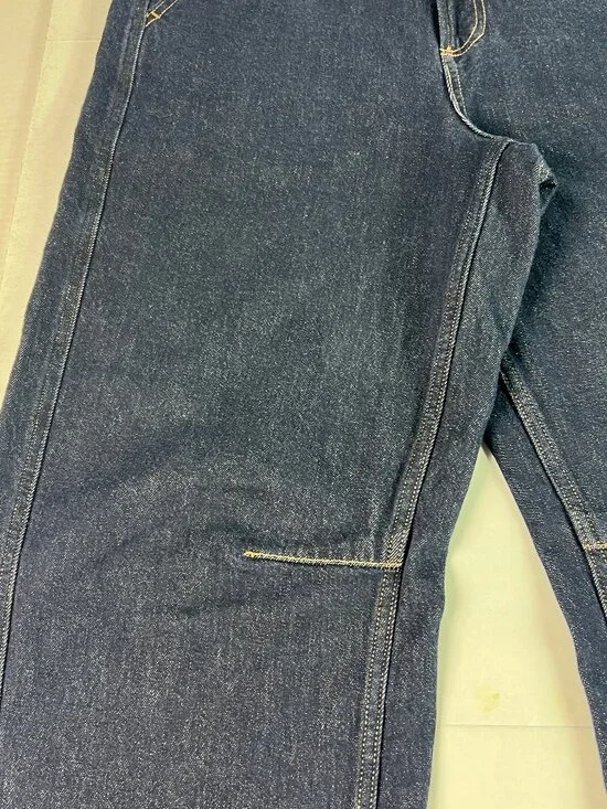 Pistola Jeans Women's 37x25* Beau Seamed Horseshoe Crop Dark Blue Denim Tag 33 - Picture 4 of 16